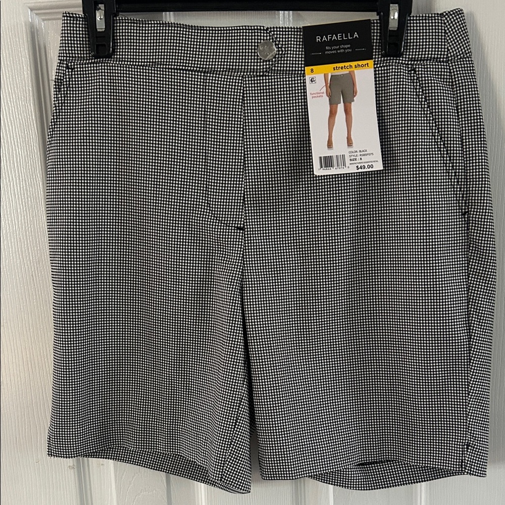 Rafaella Black and White High Waist Shorts
